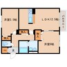 近鉄大阪線（近畿）/桜井駅 徒歩19分 2階 築10年 2LDKの間取り