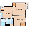 近鉄大阪線（近畿）/桜井駅 徒歩12分 2階 築50年 2DKの間取り