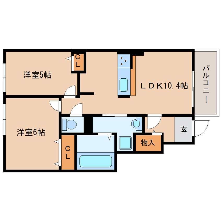 間取図 近鉄大阪線（近畿）/桜井駅 徒歩11分 1階 築3年