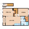 近鉄大阪線（近畿）/桜井駅 徒歩21分 2階 築4年 2LDKの間取り