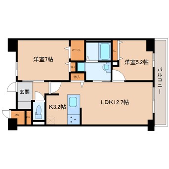 間取図 近鉄大阪線（近畿）/桜井駅 徒歩4分 4階 1年未満