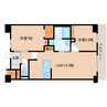 近鉄大阪線（近畿）/桜井駅 徒歩4分 3階 築浅 2LDKの間取り