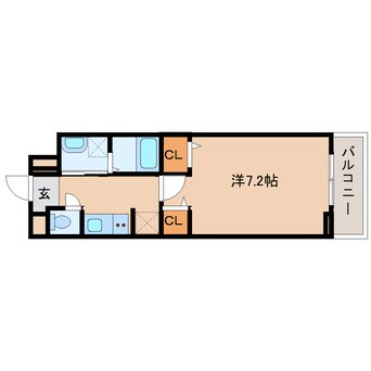 間取図 近鉄大阪線（近畿）/桜井駅 徒歩13分 3階 1年未満