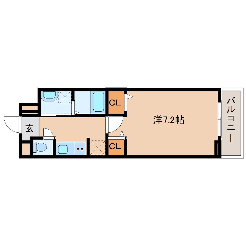 間取図 近鉄大阪線（近畿）/桜井駅 徒歩13分 3階 1年未満