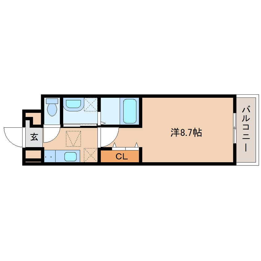 間取図 近鉄大阪線（近畿）/桜井駅 徒歩13分 1階 1年未満