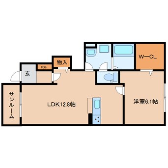 間取図 桜井線<万葉まほろば線>/三輪駅 徒歩10分 1階 建築中