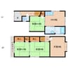 近鉄大阪線（近畿）/桜井駅 徒歩20分 1-2階 築43年 4DKの間取り