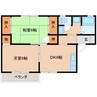 近鉄天理線/天理駅 徒歩15分 1階 築27年 2DKの間取り