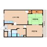 近鉄天理線/前栽駅 徒歩6分 1階 築39年 2LDKの間取り