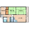 近鉄天理線/天理駅 徒歩7分 5階 築37年 3LDKの間取り