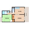 近鉄天理線/天理駅 バス:9分:停歩4分 1階 築29年 2DKの間取り