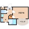 近鉄天理線/前栽駅 徒歩6分 2階 築30年 1Kの間取り