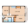 近鉄天理線/前栽駅 徒歩7分 3階 築31年 2LDKの間取り