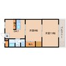 近鉄天理線/天理駅 徒歩15分 2階 築31年 2DKの間取り
