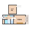 近鉄天理線/天理駅 徒歩5分 4階 築32年 1Rの間取り