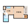 近鉄天理線/天理駅 徒歩5分 2階 築34年 1Kの間取り