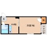 近鉄天理線/天理駅 徒歩5分 3階 築35年 1Kの間取り