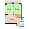 近鉄天理線/天理駅 徒歩5分 2階 築38年 2DKの間取り