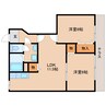 近鉄天理線/二階堂駅 徒歩8分 1階 築24年 2LDKの間取り