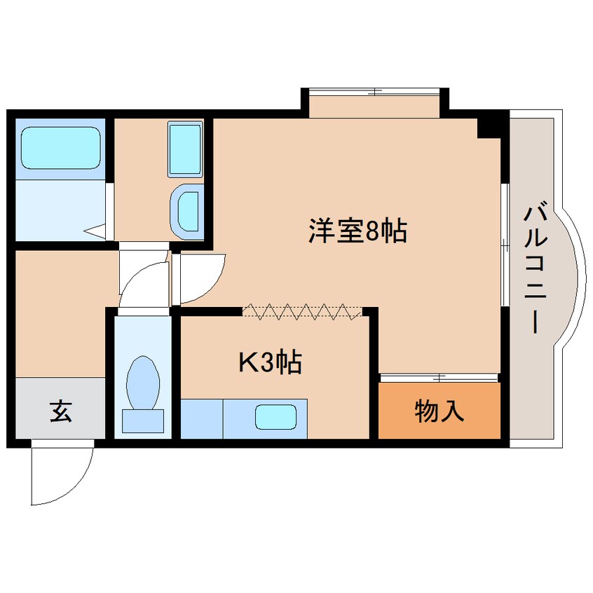 間取図 近鉄天理線/天理駅 徒歩11分 1階 築23年