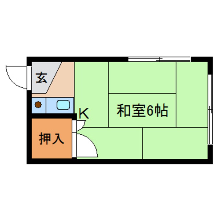 間取図 近鉄天理線/天理駅 徒歩28分 1階 築33年