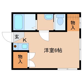 間取図 近鉄天理線/天理駅 徒歩28分 1階 築33年