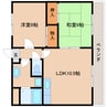 近鉄天理線/前栽駅 徒歩14分 1階 築27年 2LDKの間取り