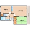桜井線<万葉まほろば線>/櫟本駅 徒歩10分 1階 築29年 2LDKの間取り