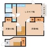 桜井線<万葉まほろば線>/長柄駅 徒歩12分 2階 築28年 2LDKの間取り