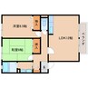 近鉄橿原線/結崎駅 徒歩8分 1階 築22年 2LDKの間取り