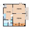 近鉄天理線/天理駅 徒歩10分 2階 築32年 2DKの間取り