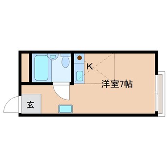 間取図 近鉄天理線/天理駅 徒歩13分 2階 築33年