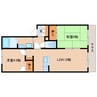 近鉄天理線/二階堂駅 徒歩8分 1階 築25年 2LDKの間取り