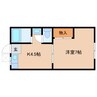 近鉄天理線/天理駅 徒歩30分 1階 築46年 1Kの間取り