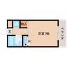 近鉄天理線/天理駅 徒歩2分 4階 築32年 1Rの間取り