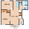 近鉄天理線/前栽駅 徒歩6分 1階 築24年 2LDKの間取り