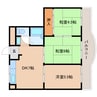 近鉄天理線/前栽駅 徒歩2分 3階 築36年 3DKの間取り