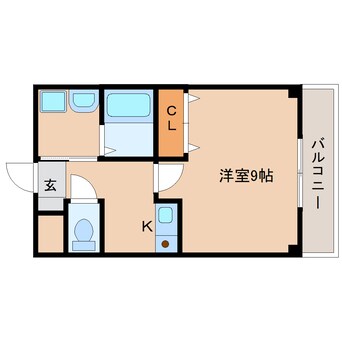 間取図 近鉄天理線/天理駅 徒歩7分 1階 築20年