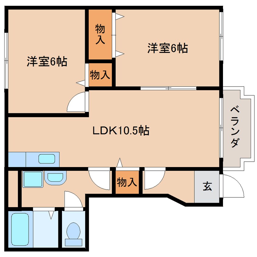 間取図 近鉄天理線/前栽駅 徒歩22分 1階 築20年
