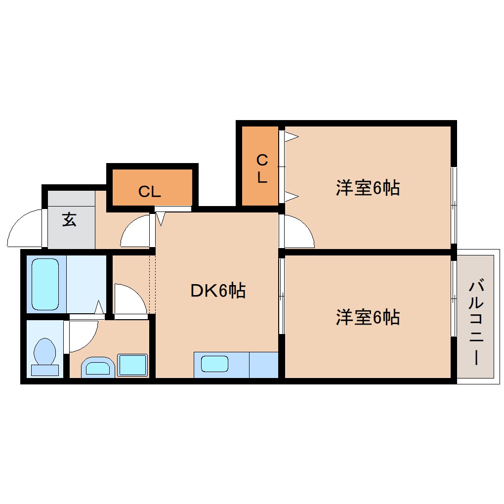 間取り図 近鉄天理線/天理駅 徒歩15分 1階 築22年