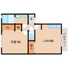 近鉄天理線/天理駅 徒歩14分 1階 築20年 1LDKの間取り
