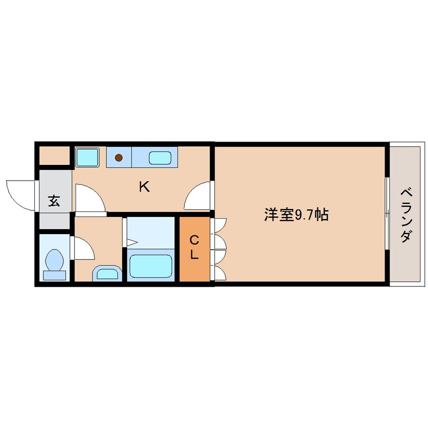 間取図 桜井線<万葉まほろば線>/天理駅 バス10分国道櫟本下車:停歩2分 1階 築20年
