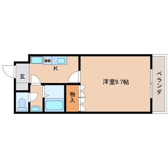 間取図 桜井線<万葉まほろば線>/天理駅 バス10分国道櫟本下車:停歩2分 1階 築20年