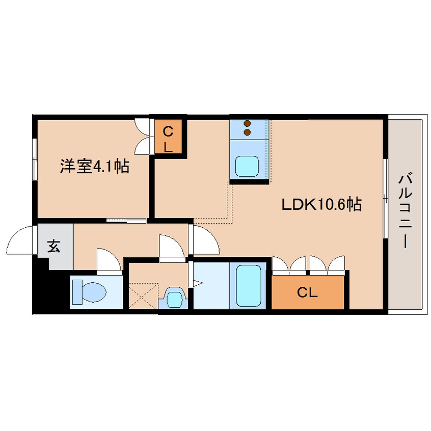 間取図 近鉄天理線/天理駅 徒歩14分 2階 築20年