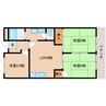 近鉄橿原線/結崎駅 徒歩4分 2階 築23年 3LDKの間取り