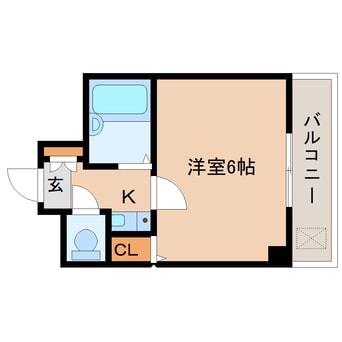 間取図 近鉄天理線/前栽駅 徒歩2分 1階 築30年