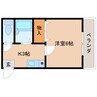 近鉄天理線/前栽駅 徒歩2分 2階 築30年 1Kの間取り