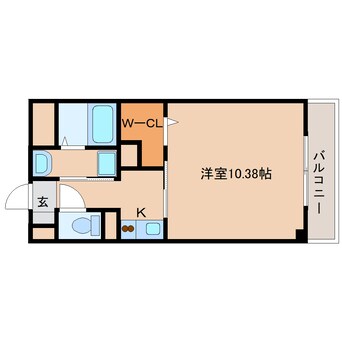 間取図 近鉄天理線/天理駅 徒歩1分 5階 築17年