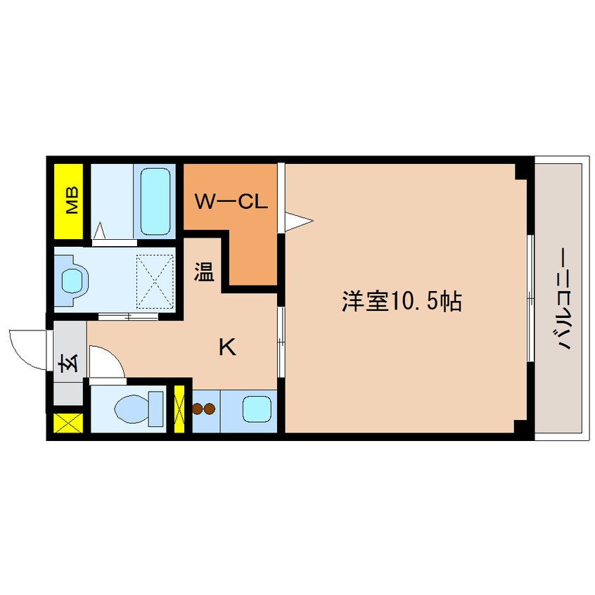 間取図 近鉄天理線/天理駅 徒歩1分 5階 築17年