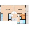 近鉄天理線/前栽駅 徒歩12分 1階 築17年 1LDKの間取り